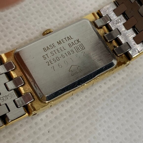 vintage Lassale Seiko quartz women’s watch gold tone 15mm 2E50-5189 running - Picture 7 of 8